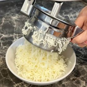 Ricer Press Potato Stainless Steel Masher Kitchen Vegetable With Nonslip Handle Manual 250618z