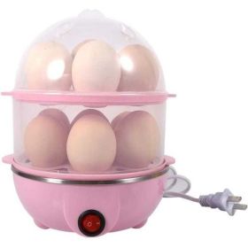Egg CookerMulti-functional Double-Layer Egg-Maker PoacherQuickly Makes 14 Eggsfor Hard Boiled Eggs Poached Eggs Omelets M251206