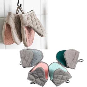 1pair Heat Resistant Silicone Kitchen Mini Oven Mitts High Temperature Oven Microwave Non-Slip Grip Surfaces Kitchen Tool H251212