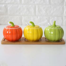 style: B - Creative Ceramic Flavoring Jar Set