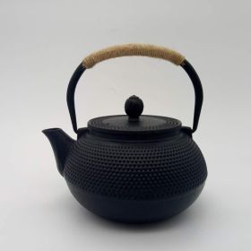 Color: 0.8L black - Cast Iron Pot Boiling Water Teapot Handmade Uncoated Japanese Old Iron Pot Household Health Teapot Kung Fu Tea Set