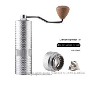 Specifications: 1.0Versatile Edition Silver - Manual Grinding Machine Diamond Coffee Bean Grinder