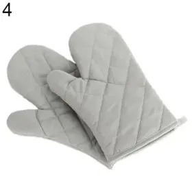 Color: Colorful - Cotton Oven Mitt High Quality Heat Proof Resistant Protector Kitchen Cooking Pot Holder Glove Kitchen Bakeware