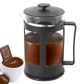 Color: black - Stainless Steel Tea Coffee Brewer with Filter Heat-Resistant Anti-Rust Multifunctional with Handle Tea Maker for Making Coffee