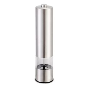 Electric Salt Pepper Grinder With Light Adjustable Coarseness Stainless Steel Salt Pepper Shaker