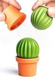 Novelty Salt and Pepper Shakers Cactus Salt and Pepper Shaker in One Great Decorative and Practical Accessory for Kitchen Dining Room Cool to Salt Teq