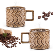 1pc Retro style Mugs 8 oz Ceramic Coffee Cups with Handle Coffee Mug Latte cup Gifts for Women Men