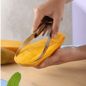Fruit Divider, Mango Enucleator, Watermelon Diced Artifact, Mango Peeled Artifact, Fruit Peeler