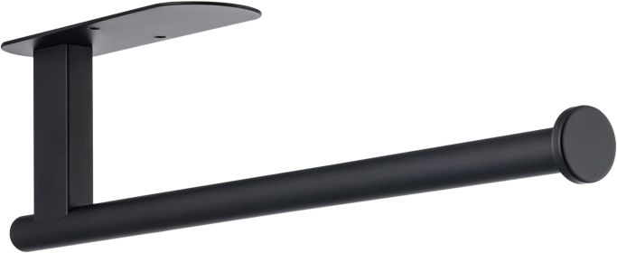 Paper Towel Holder, Upgrade Stainless Steel Paper Towel Holder Under Cabinet, Bend-Resistant, Self-Adhesive or Drill mounting