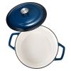 Enameled Cast Iron Dutch Oven, 6 Quart Pot with Lid and Dual Handles, Heavy-Duty Durable Cookware Pan, Oven Induction Compatible up to 500°F