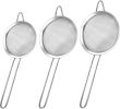 3 Pack Fine Mesh Strainer, Small Stainless Steel Sieves with Handles, for Steeping Loose Leaf Tea, Straining Cocktail, Juice and Sifting Flour