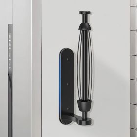 Magnetic Paper Towel Holder, One-Handed Tear, Adhesive, Black, Paper Towel Holder Wall Mount with Ratchet Mechanism for Refrigerator, Camper, Garage