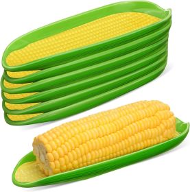 Corn Dishes Melamine Corn on The Cob Holders Non-Slip Bottom Dishwasher Safe(6 Pcs)
