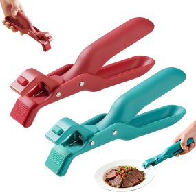 Hot Plate Gripper, New Hot Plate Grippers Tongs, Anti Scald Bowl Holder Clip, Bowl Dish Plate Grabber Clips Tongs Clamp Holder