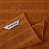 Albany Kitchen Towel 4-Pack Set, Honey Orange/White, 16"x26"