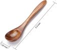 Small Wooden Teaspoon, 6pcs Serving Wooden Utensils For Cooking, Condiments, Honey, Spoons For Daily Use