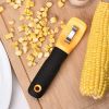 Corn Peeler, Corn Stripper Knife, Kitchen Corn Cob Remover Serrated Vertical Blade Remover