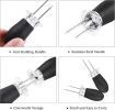 10Pcs/5 Pairs Corn Holders, Stainless Steel Corn on The Cob BBQ Fork Skewers for Home Cooking Parties Camping(Black)