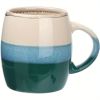 18 oz Large Pottery Coffee Mug, Round mouth Big Tea Cup for Office and Home, Dishwasher and Microwave Safe……