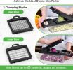 8-in-1 Vegetable Chopper & Mandoline Slicer - No-Mess Prep - Food Chopper With Container - Multi-Blade Veggie Slicer & Vegetable Dicer - Ergonomic Gri