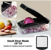 Vegetable Chopper, Food Choppers, Onion Chopper, Veggie Choppers, Onion Dicer, Potato Dicer Cuber with Container