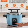 VEVOR Commercial Rice Cooker, 50-Cup Rice Cooker, 10.57 Qt / 10 Liter Large Rice Cooker and Warmer with Nonstick Inner Pot