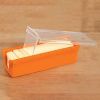 Silicone Butter Keeper with Built-in Slicing Blade & Microwave Safe Lid - Keep Butter Fresh & Accessible BPA Free (Orange)
