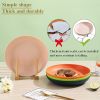 Berglander 9 Inch Plastic Deep Dinner Plates Set of 8 Colors, Reusable and Sturdy Unbreakable Dishes Set for Pasta Bowls,Ramen,Drop Resistant