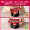 5.12 - Inch Large Apple Slicer, Cut 12 Thin Slices All the Way Through
