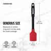 Professional Silicone Basting Brush Red with Black Handle
