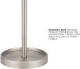 Countertop Paper Towel Holder - Modern Sleek Ball Minimalist Design - Color Brushed Nickel