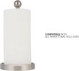 Countertop Paper Towel Holder - Modern Sleek Ball Minimalist Design - Color Brushed Nickel