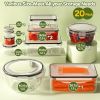40 PCS Food Storage Containers with Lids  Kitchen Storage