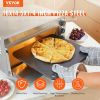 VEVOR Pizza Steel, 16" x 14.5" x 1/4" Pizza Steel Plate for Oven, Pre-Seasoned Carbon Steel Pizza Baking Stone with 20X Higher Conductivity