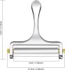 Stainless Steel Wire Cheese Slicer With 3 Extra Wires Adjustable Thickness, Handheld Cheese Block Cutter for Cheddar, Gruyere, Raclette, Mozzarella