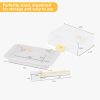 Butter Dish for Countertop and Fridge, Large Airtight Butter Box with Lid for Countertop & Travel, Clear Cover, Easy Portion Control