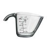 (4 pack) 1/4C Plastic Mini Measuring Cup, Black/Transparent