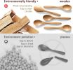 7 PCS Small Wooden Spoons, 5.8 Inch Honey Spoons for Tea, Schima Wooden Honey Teaspoon for Coffee, Little Tiny Wood Spoons