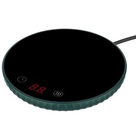 Desktop Electric Cup Warmer 8Hours Auto Off Overheating Protection Smart Timer Setting 2 Temperature Levels 104°F to 140°F Ceramic Heating Panel For O (Option: CoffeeWarmer Green)