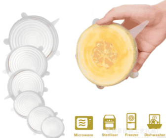 6-piece stretch siliconecover (Option: White-65mm)