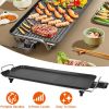 Electric Barbecue Grill Hot Plate Cooking BBQ Griddle Non-Stick Table Top Grill Griddle for Indoor Outdoor Camping Picnic