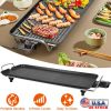 Electric Barbecue Grill Hot Plate Cooking BBQ Griddle Non-Stick Table Top Grill Griddle for Indoor Outdoor Camping Picnic