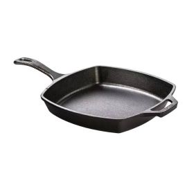 Square Cast Iron Skillet Frying Pan - Made in USA (size: 10.5 Inch)