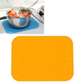 Household European Pot Pad Table Waterproof Phone Pad (Color: Orange, Type: Insulation Mat)
