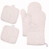 Kitchen Oven Glove High Heat Resistant 350 Degree Extra Long Oven Mitts 4pcs Set