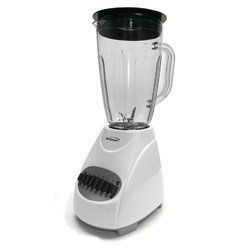 Brentwood 12 Speed Blender Plastic Jar (Color: White)