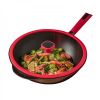 Amercook China Wok Non-Stick Wok with Lid A32RD Healthy Non-Stick Light Oil and Less Smoke 32cm