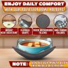 4 Pcs Microwave Bowl Cozy Holders Checkered Heat Resistant Microwave Bowl Holders for Hot Food Protect Hands from Hot Dishes Soft Fabric
